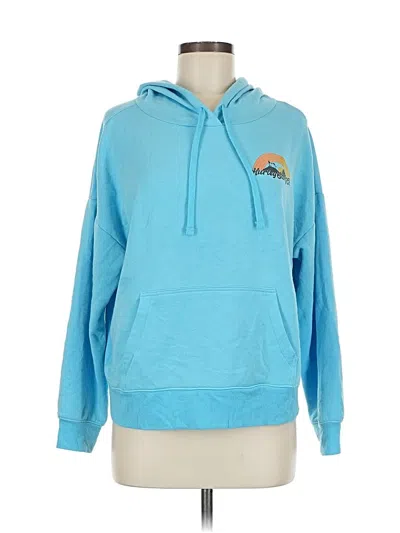 Pre-owned Hurley Pullover Hoodie In Blue