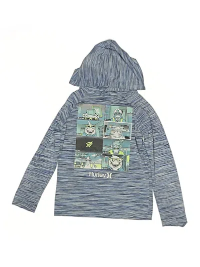 Pre-owned Hurley Kids'  Pullover Hoodie In Blue