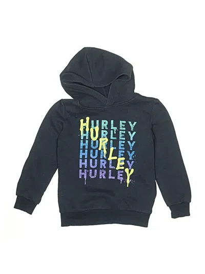 Pre-owned Hurley Pullover Hoodie In Blue