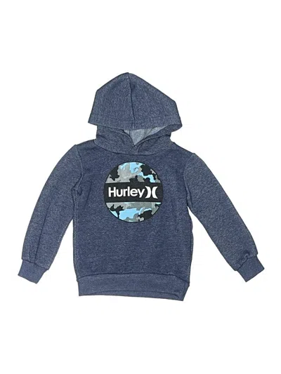 Pre-owned Hurley Kids'  Pullover Hoodie In Blue