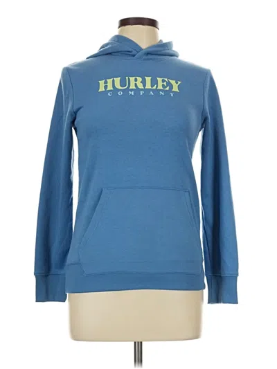 Pre-owned Hurley Pullover Hoodie In Blue