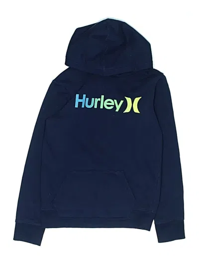 Pre-owned Hurley Kids'  Pullover Hoodie In Blue
