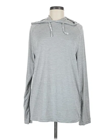 Pre-owned Hurley Pullover Hoodie In Gray