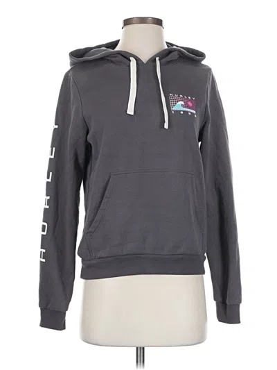 Pre-owned Hurley Pullover Hoodie In Gray