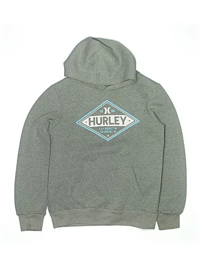 Pre-owned Hurley Kids'  Pullover Hoodie In Gray