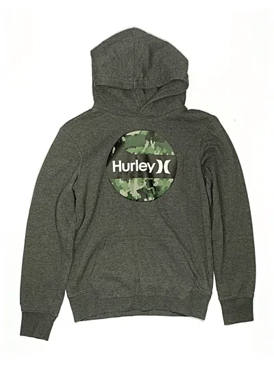 Pre-owned Hurley Kids'  Pullover Hoodie In Green