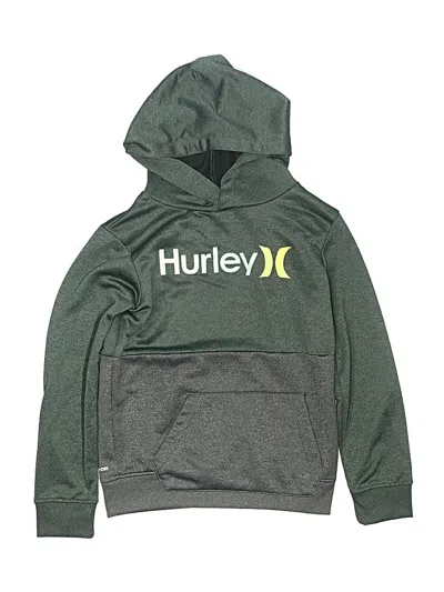 Pre-owned Hurley Kids'  Pullover Hoodie In Green