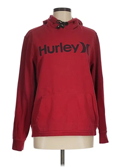 Pre-owned Hurley Pullover Hoodie In Red