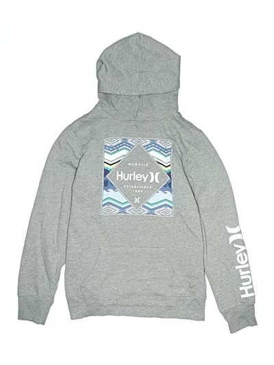Pre-owned Hurley Kids'  Pullover Hoodie In Silver