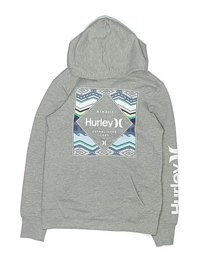 Pre-owned Hurley Kids'  Pullover Hoodie In Silver