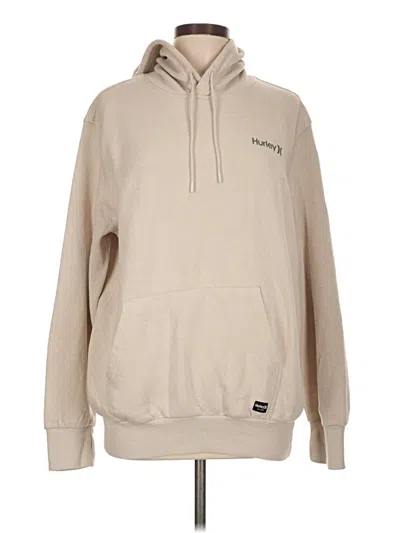Pre-owned Hurley Pullover Hoodie In Tan