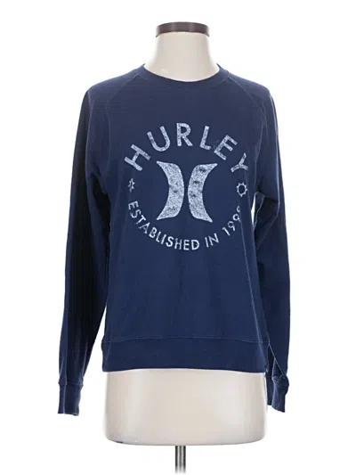 Pre-owned Hurley Pullover Sweater In Blue