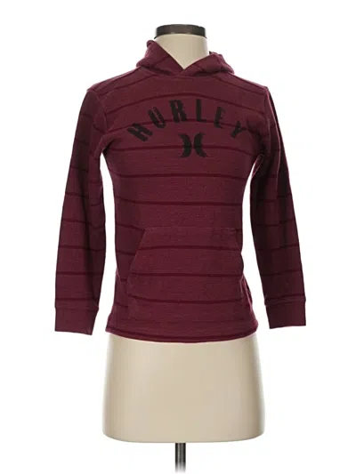 Pre-owned Hurley Pullover Sweater In Burgundy