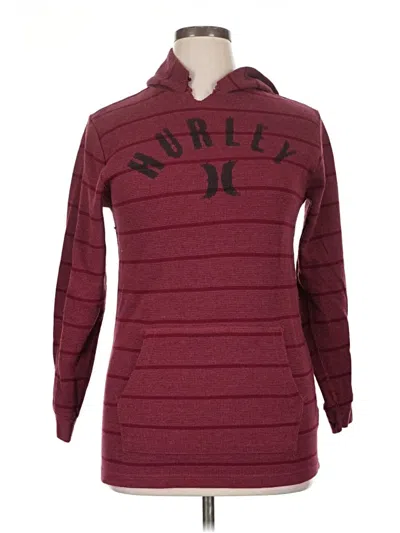 Pre-owned Hurley Pullover Sweater In Burgundy