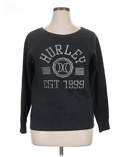 Pre-owned Hurley Pullover Sweater In Gray