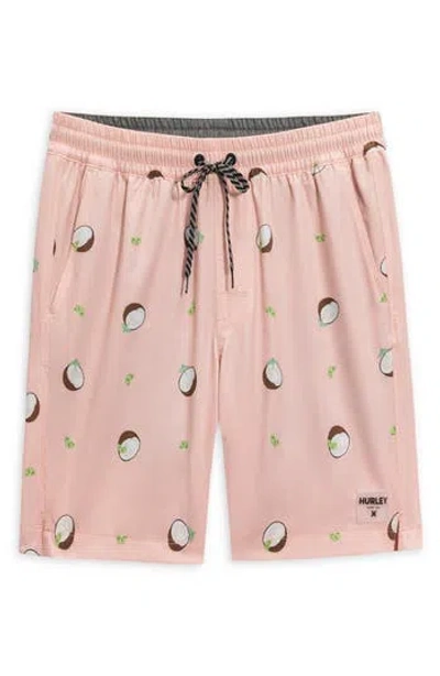 Hurley Punta Mita Volley Swim Shorts In Pink