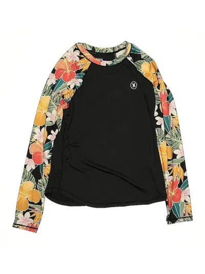 Pre-owned Hurley Rash Guard In Black