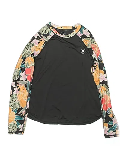 Pre-owned Hurley Rash Guard In Black