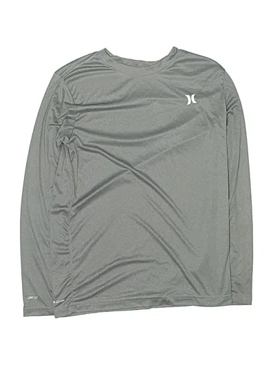 Pre-owned Hurley Kids'  Rash Guard In Gray