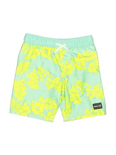 Pre-owned Hurley Kids'  Rash Guard In Green