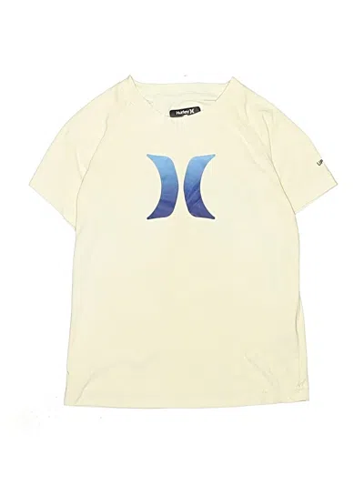Pre-owned Hurley Kids'  Rash Guard In Ivory