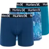 Hurley Regrind 3-pack Boxer Briefs In Blue