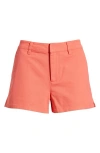 Hurley Rider Stretch Cotton Twill Shorts In Pink