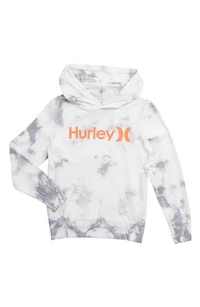 Hurley Kids'  Salt Water Washed Hooded Pullover In White