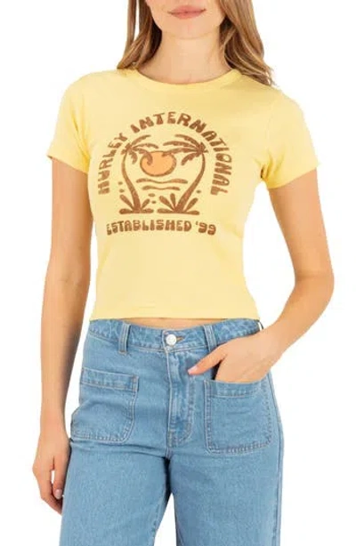 Hurley Sandbar Graphic T-shirt In Yellow