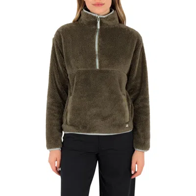 Hurley Scout Polar Fleece Anorak In Green