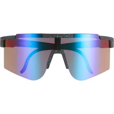 Hurley Semi-rim Shield 137mm Polarized Sunglasses In Blue/black