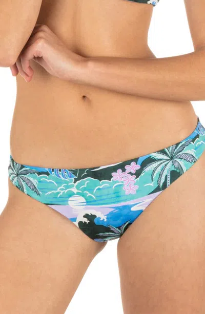 Hurley Seven Seas Reversible Bikini Bottoms In Multi
