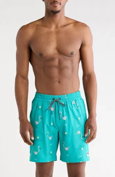 Hurley Shaka Flamingo Volley Swim Shorts In Green