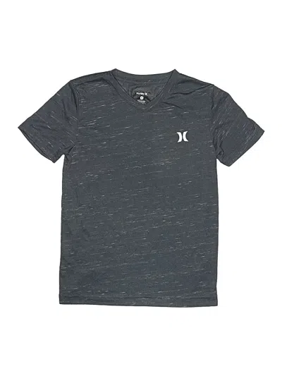 Pre-owned Hurley Kids'  Short Sleeve Henley Shirt In Gray