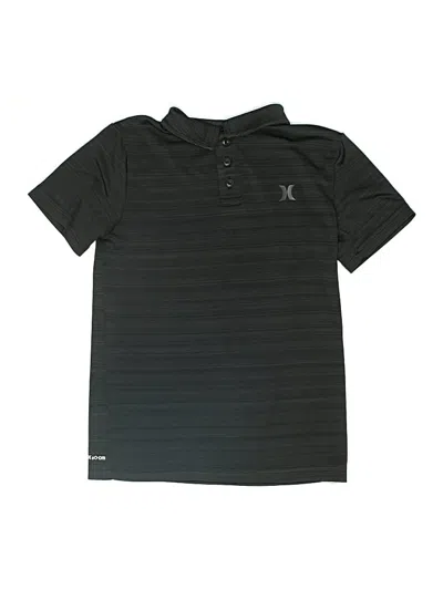 Pre-owned Hurley Kids'  Short Sleeve Polo Shirt In Black
