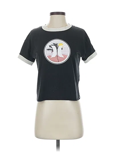Pre-owned Hurley Short Sleeve T-shirt In Black