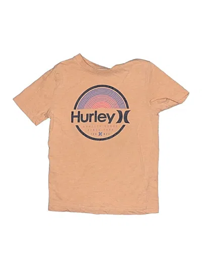 Pre-owned Hurley Kids'  Short Sleeve T-shirt In Brown