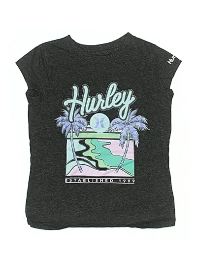 Pre-owned Hurley Kids'  Short Sleeve T-shirt In Gray