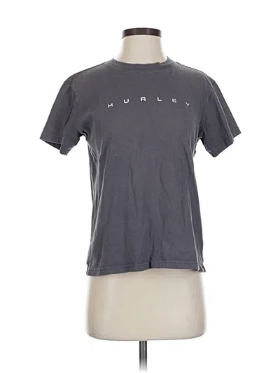 Pre-owned Hurley Short Sleeve T-shirt In Gray