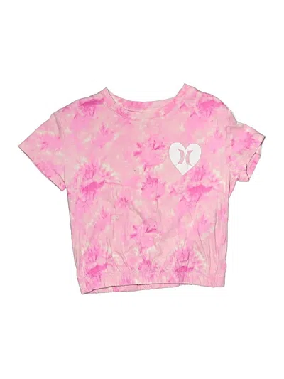 Pre-owned Hurley Kids'  Short Sleeve T-shirt In Pink