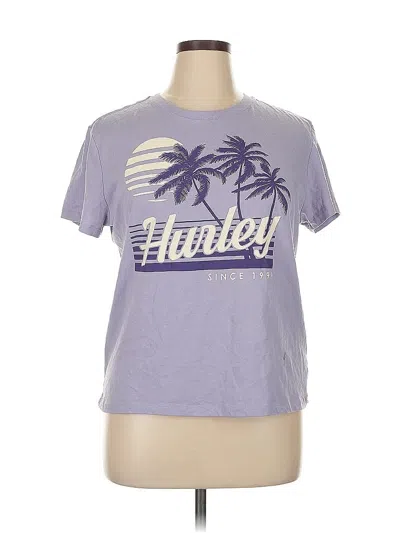 Pre-owned Hurley Short Sleeve T-shirt In Purple