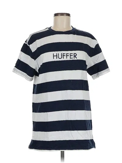 Pre-owned Hurley Short Sleeve Top Blue Crew Neck Tops