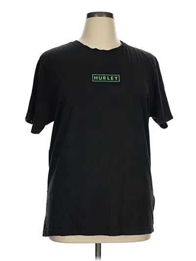 Pre-owned Hurley Short Sleeve T-shirt In Black
