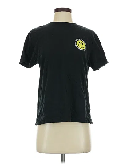 Pre-owned Hurley Short Sleeve T-shirt In Black