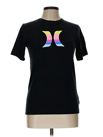 Pre-owned Hurley Short Sleeve T-shirt In Black
