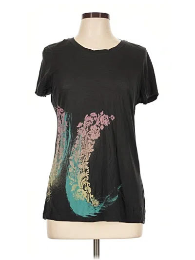 Pre-owned Hurley Short Sleeve T-shirt In Black