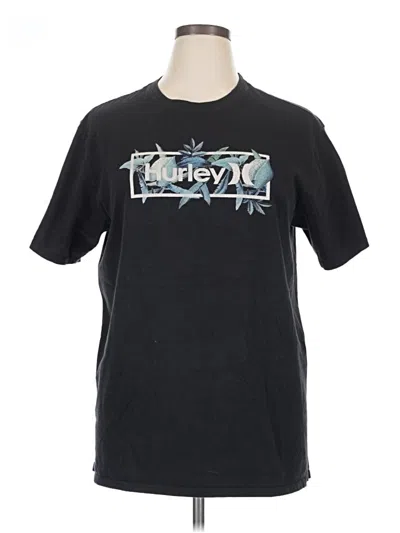 Pre-owned Hurley Short Sleeve T-shirt In Black