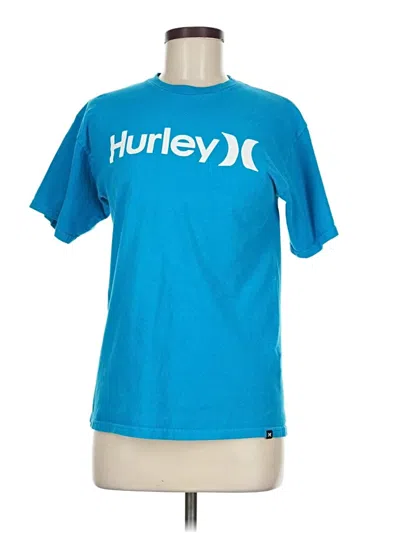 Pre-owned Hurley Short Sleeve T-shirt In Blue