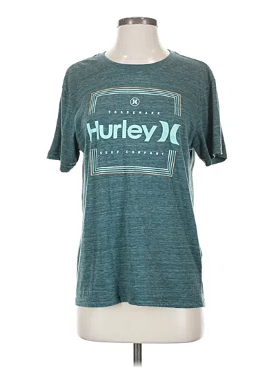 Pre-owned Hurley Short Sleeve T-shirt In Blue