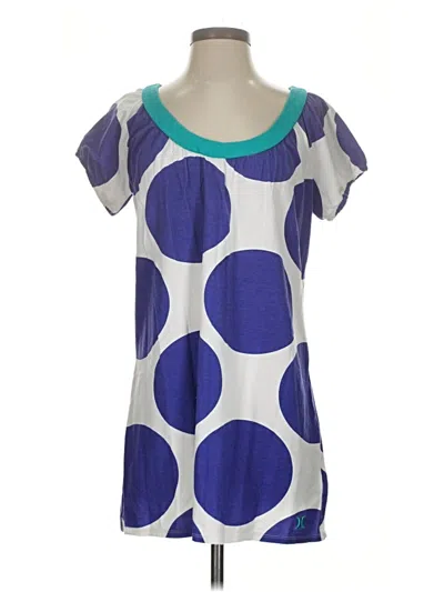 Pre-owned Hurley Short Sleeve T-shirt In Blue